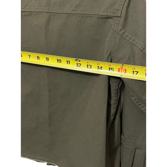 Who What Wear Green Ruffle Sleeve utility Jacket NWT size small - Picture 7 of 9